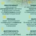 Сетка затеняющая 95% 2х50 для теплиц фасадная