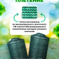 Затеняющая сетка в готовых упаковках в 55% и 80% затенения